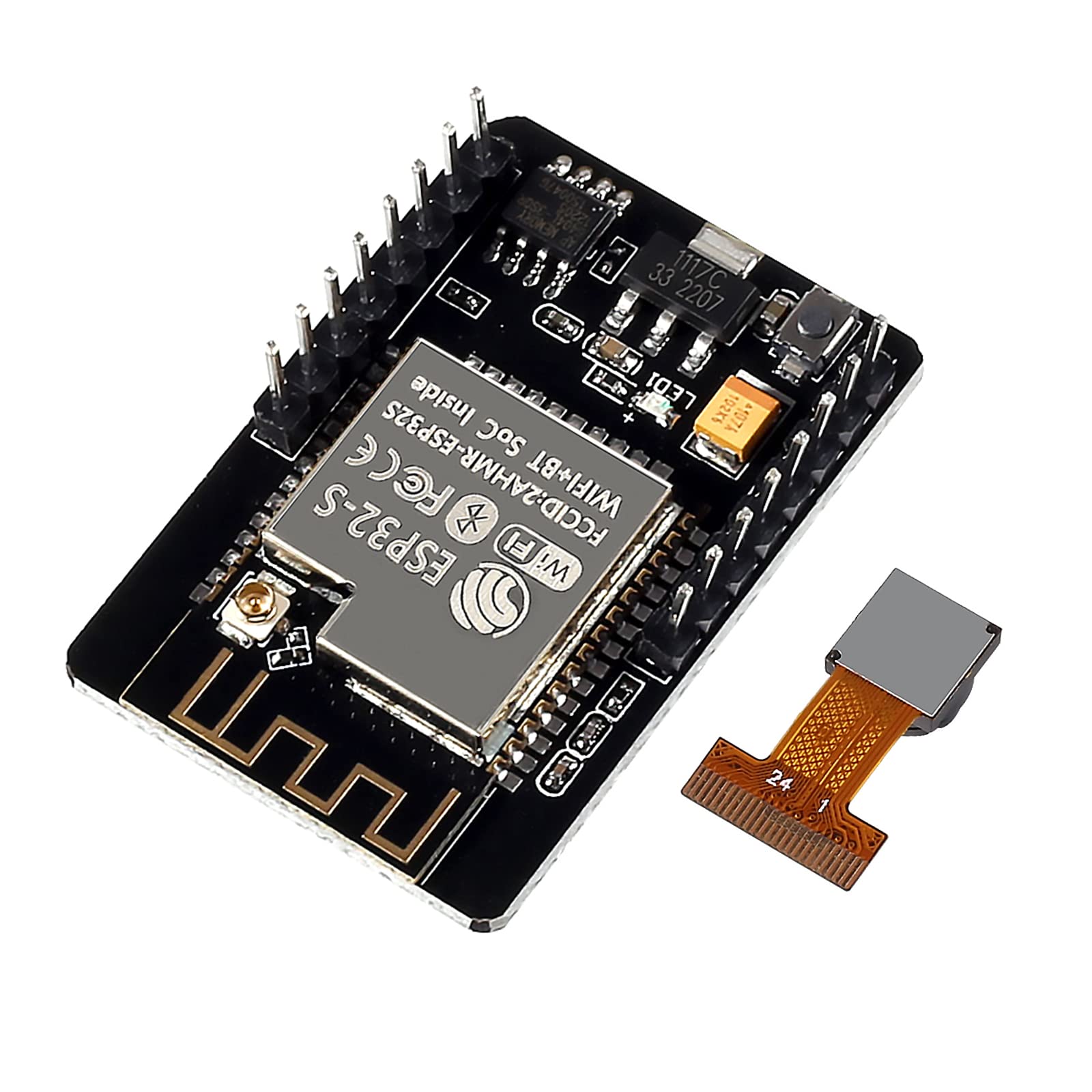 Lot de 5 cartes de développement ESP32-CAM - Module WiFi Bluetooth - Module de développement avec module de caméra OV2640 - Pour Arduino EU030