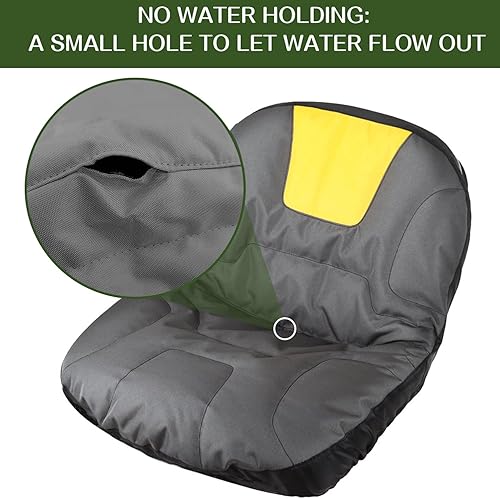 Miniatura 5 de Funda de asiento para cortacésped, resistente al agua, 600D, Oxford, con acolchado y bolsillos traseros, se adapta a Husqvarna Cub Cadet sin