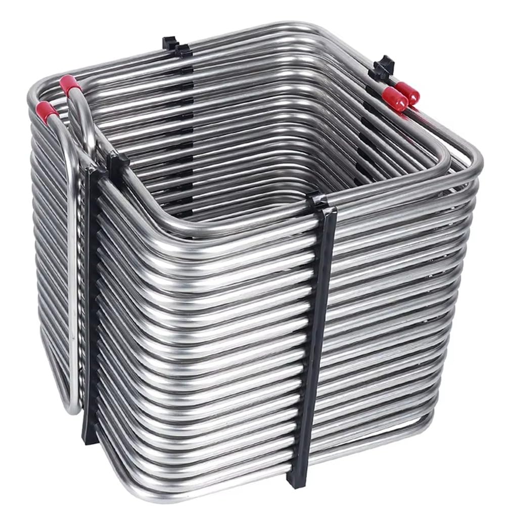 Serpentín Enfriamiento Cuadrado Acero Inoxidable, Serpentín Caja, Enfriador Tubo 5/16" Diámetro Exterior para Caja Cerveza Barril, Dispensador Cerveza.