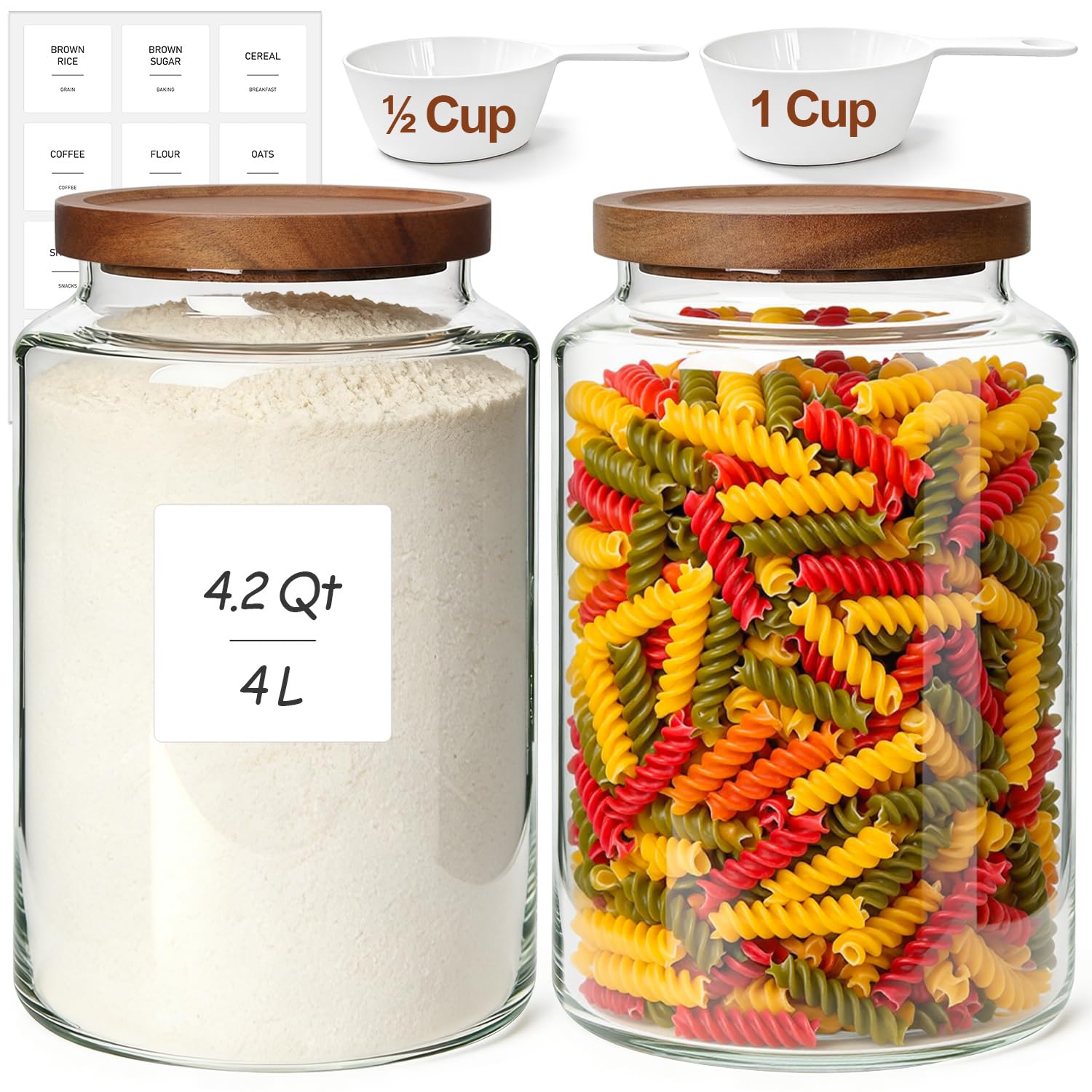 ComSaf 4L Wide-Mouth Glass Jar