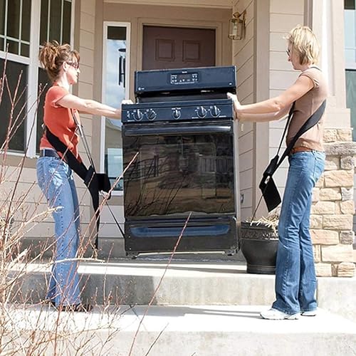 Miniatura 5 de MAXBROTHERS Correas móviles (5 pulgadas de ancho), correas de elevación y movimiento para 2 personas, levanta, mueve y lleva muebles,