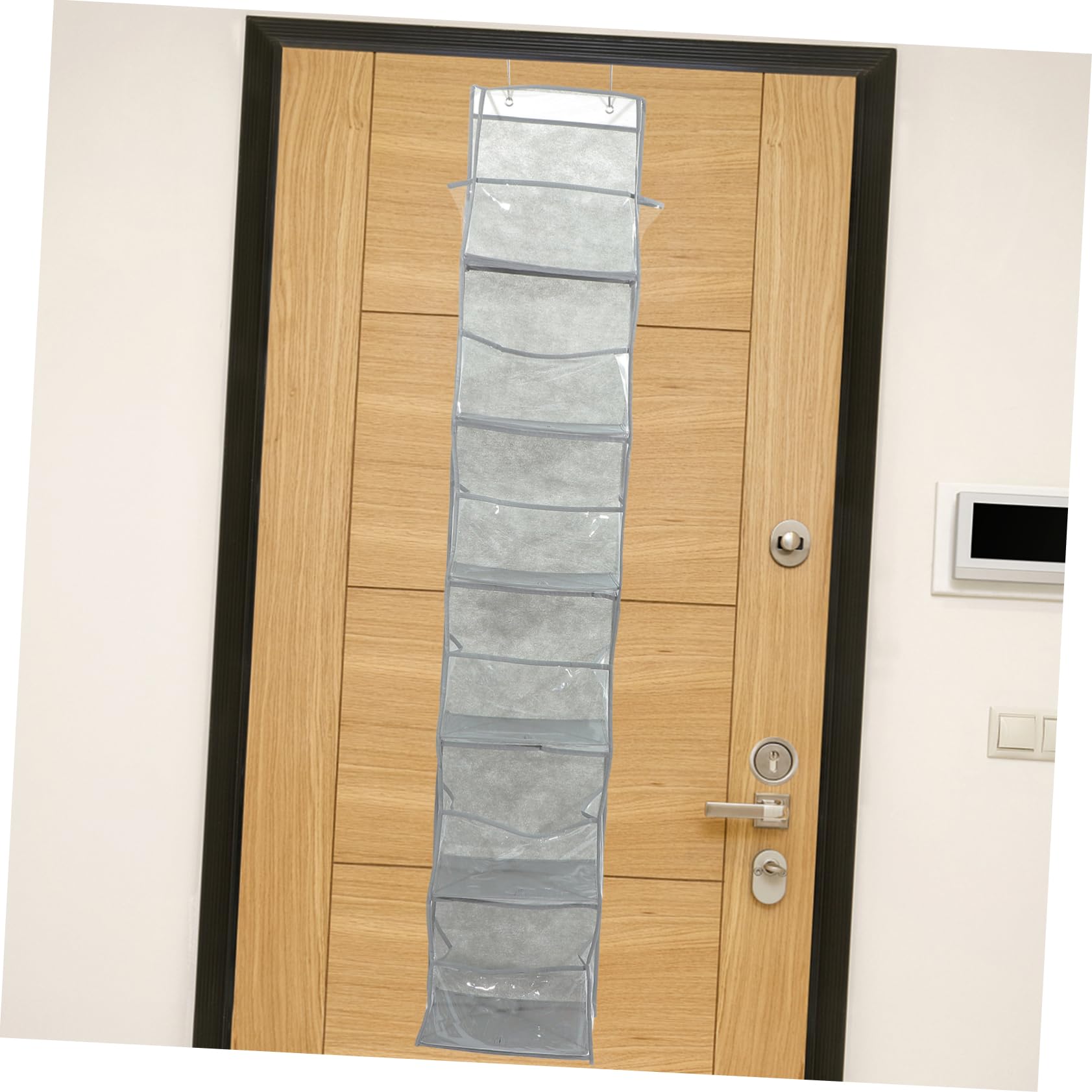 CHILDWEET Organizer da Appendere Dietro la Porta, Installazione senza Fori, Borsa Portaoggetti Multistrato con 6 Scomparti, per Armadio e Scarpe