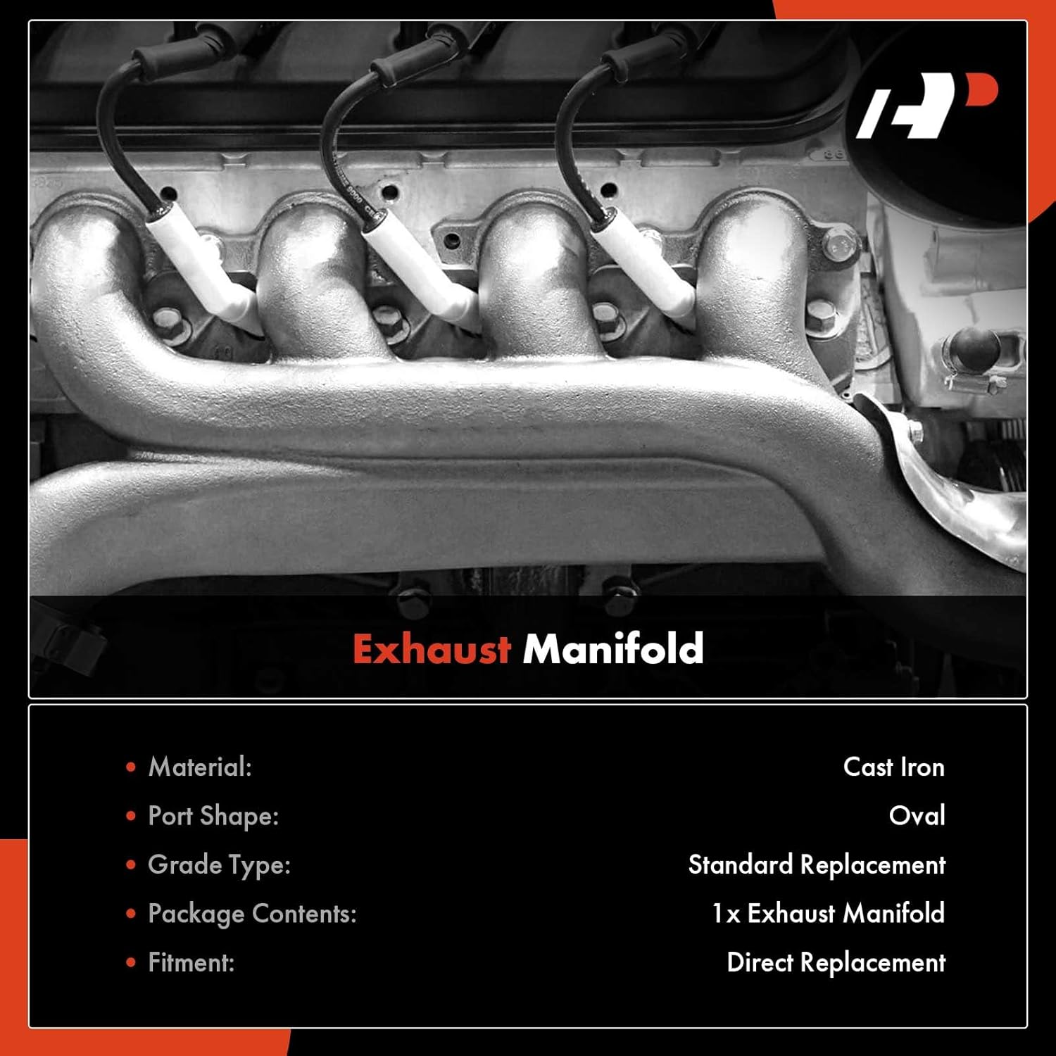 A-Premium Exhaust Manifold Compatible with Chevrolet Aveo 2004-2008, Aveo5 2007-2008