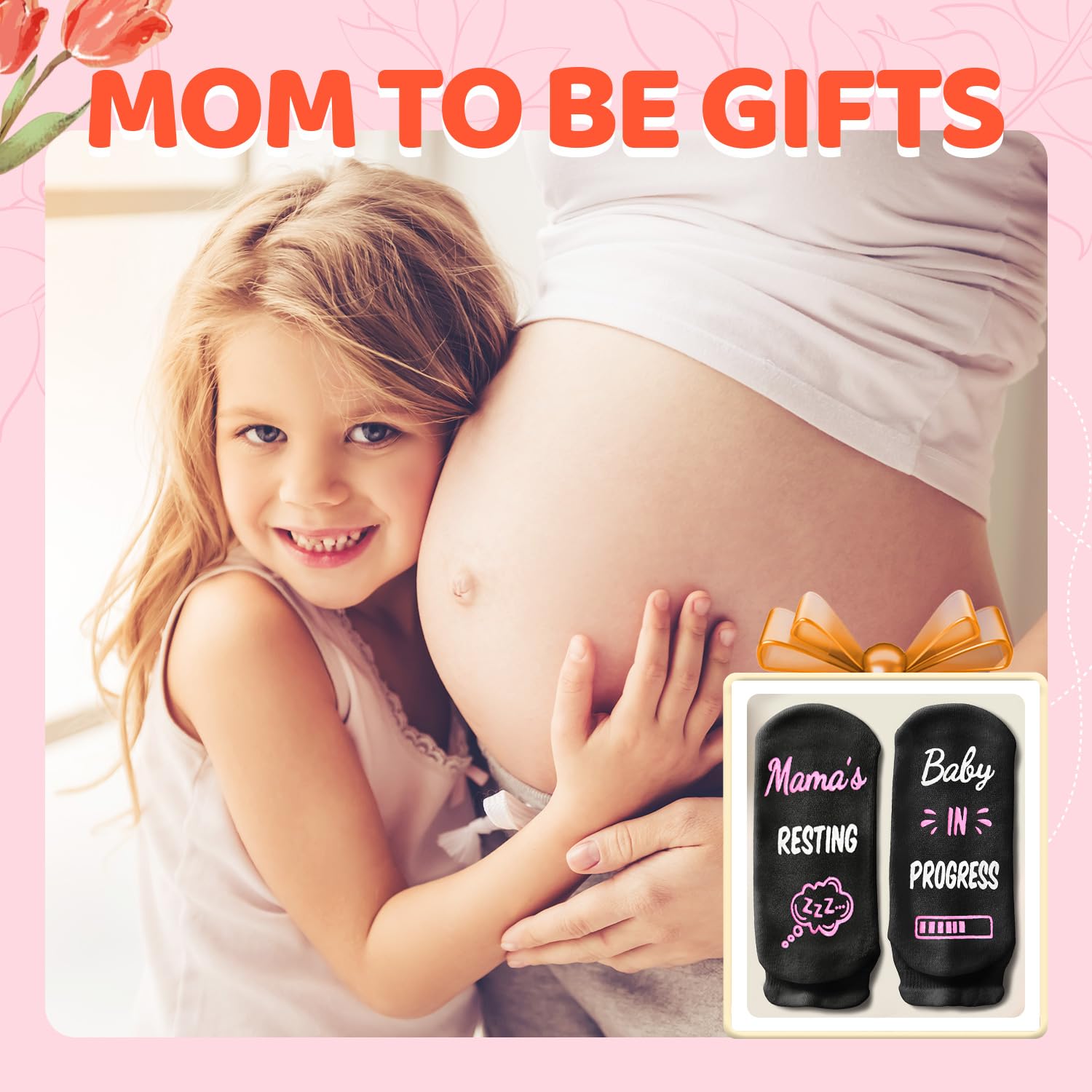 HAPPYPOP New Moms Mother's Day Gifts - IVF Support Socks and Pregnancy Socks for Expecting Women