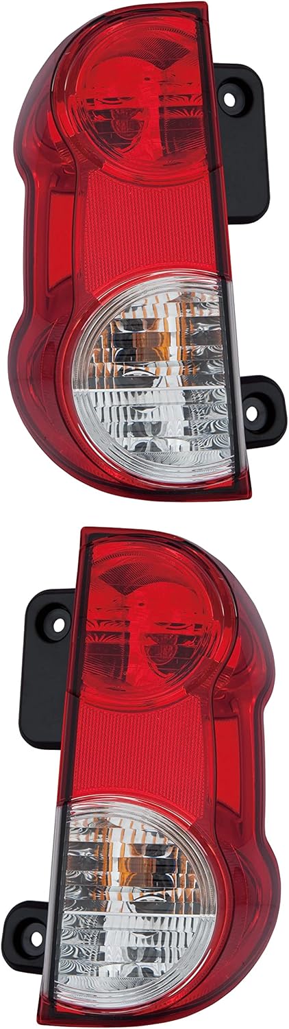 Compatible con Nissan NV200 Juego de luces traseras 2013 2014 2015 2016 2017 2018 lado del conductor y pasajero