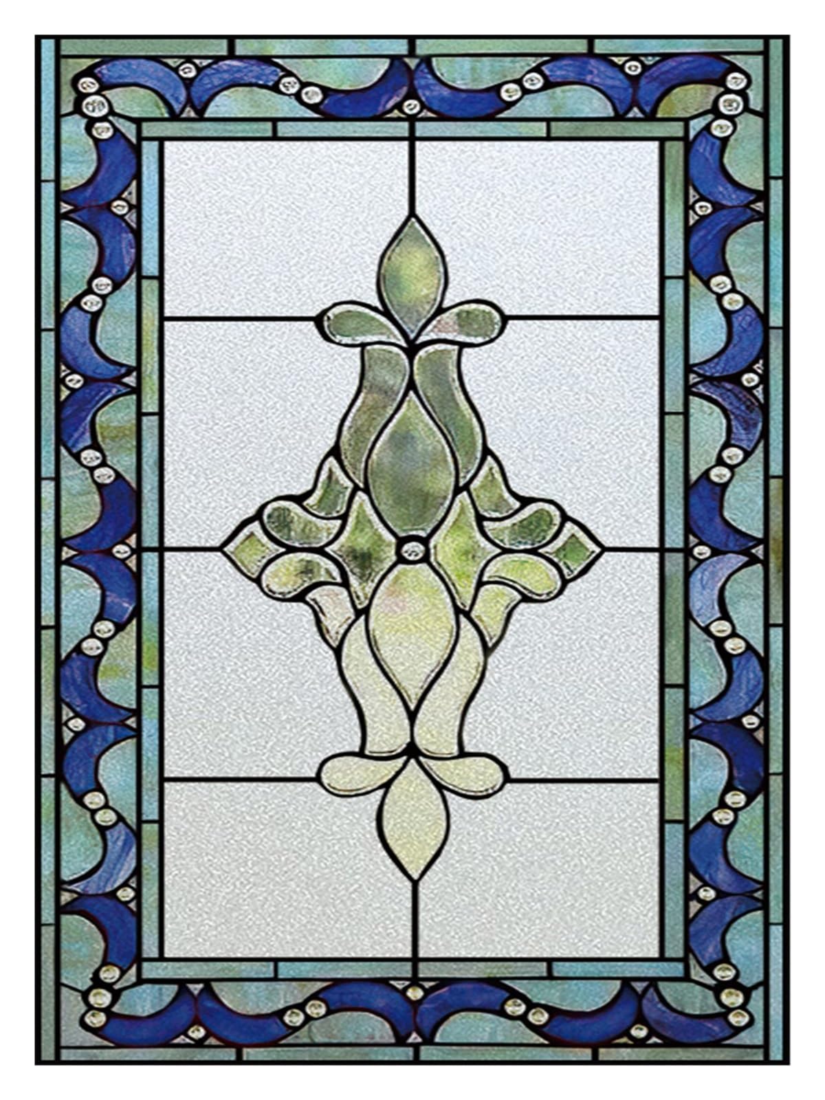Window Film Privacy Window Film Frosted Stained Glass Films Static Cling Privacy Films Door Sticker Kitchen Office Home Decor(Color:22,Size:40cmX80cm)
