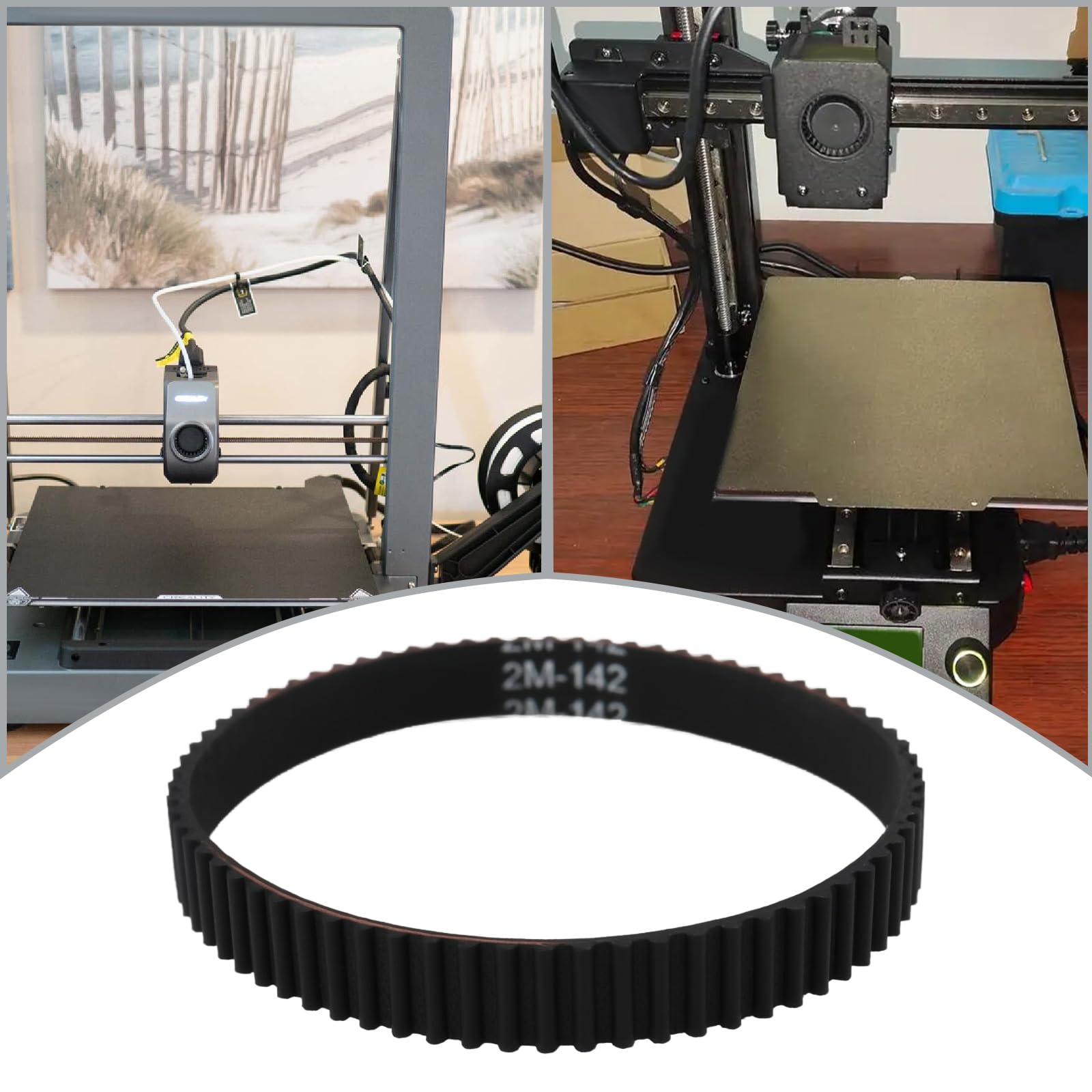 10 szt. 142-2GT pasek rozrządu długość skoku 142 mm szerokość 6 mm 71 zębów 2M 2GT synchroniczny pasek rozrządu do drukarki 3D pasek napędowy czarny
