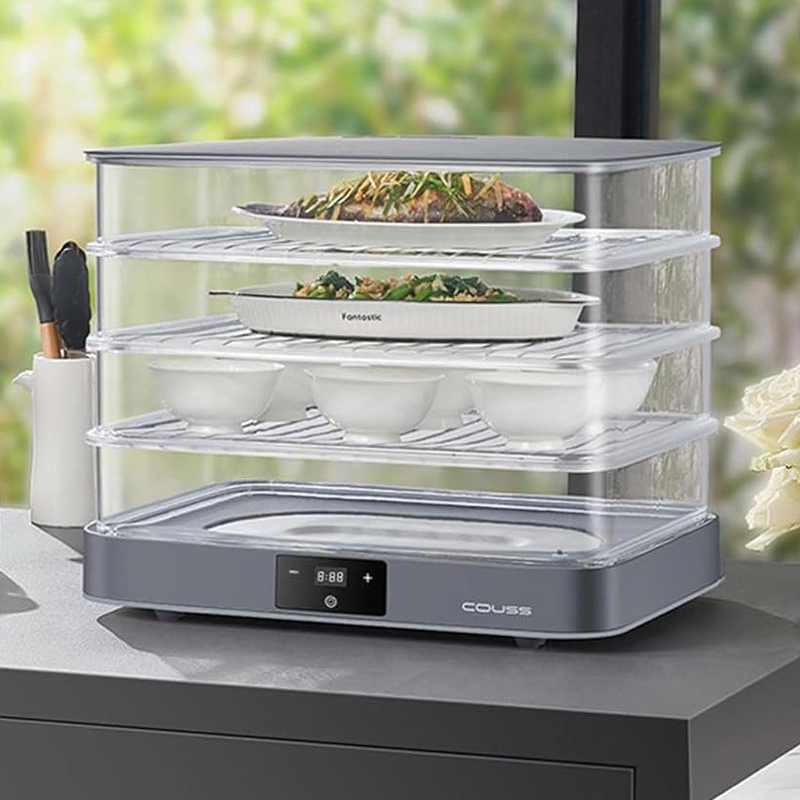 Gärbox & Teigbox mit Deckel – Elektronisch gesteuertes Fermentationsgerät 40L – Automatische Luftfeuchtigkeit,gleiche Fermentation, perfekt für den Heimgebrauch