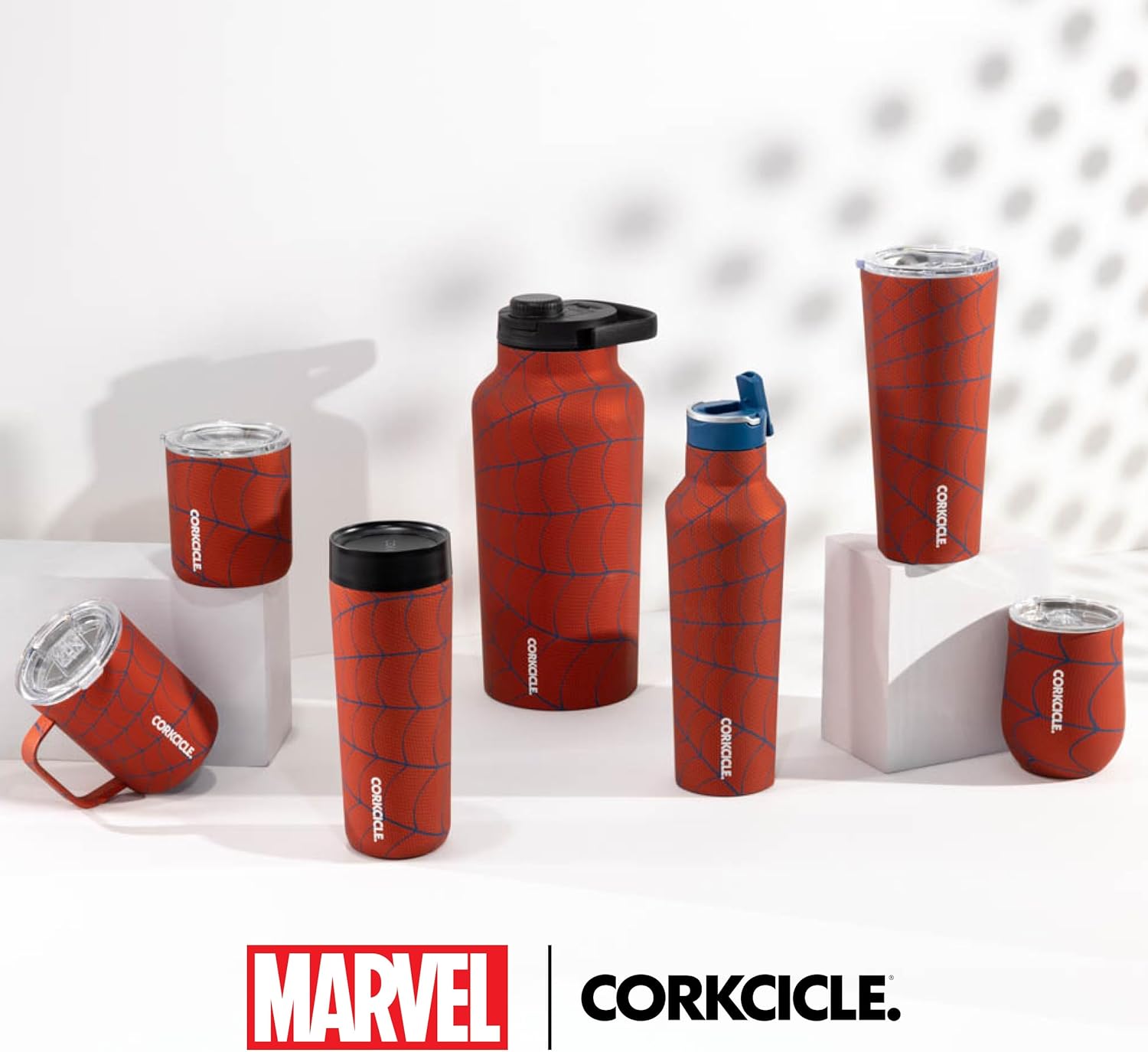 Corkcicle Disney Tumbler - Triple-Insulated Stainless Steel - Keeps Drinks Cold 9 Hours - Spill-Proof Lid - Reusable - Summer Drinkware Gift - Keeps Drinks Ice Cold - 24 oz - Spider-Man - Image 8
