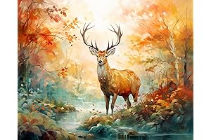 TUMOVO Paint by Number Deer: Unleash Your Inner Artist with Our Intricate Forest Scenes