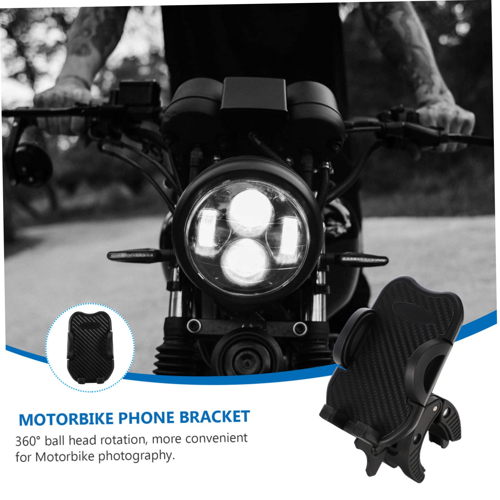 1pezzi Supporto Per Telefono Da Manubrio Con Rotazione Per Bici e Montaggio Semplice e Pratico Design Leggero e Portatile