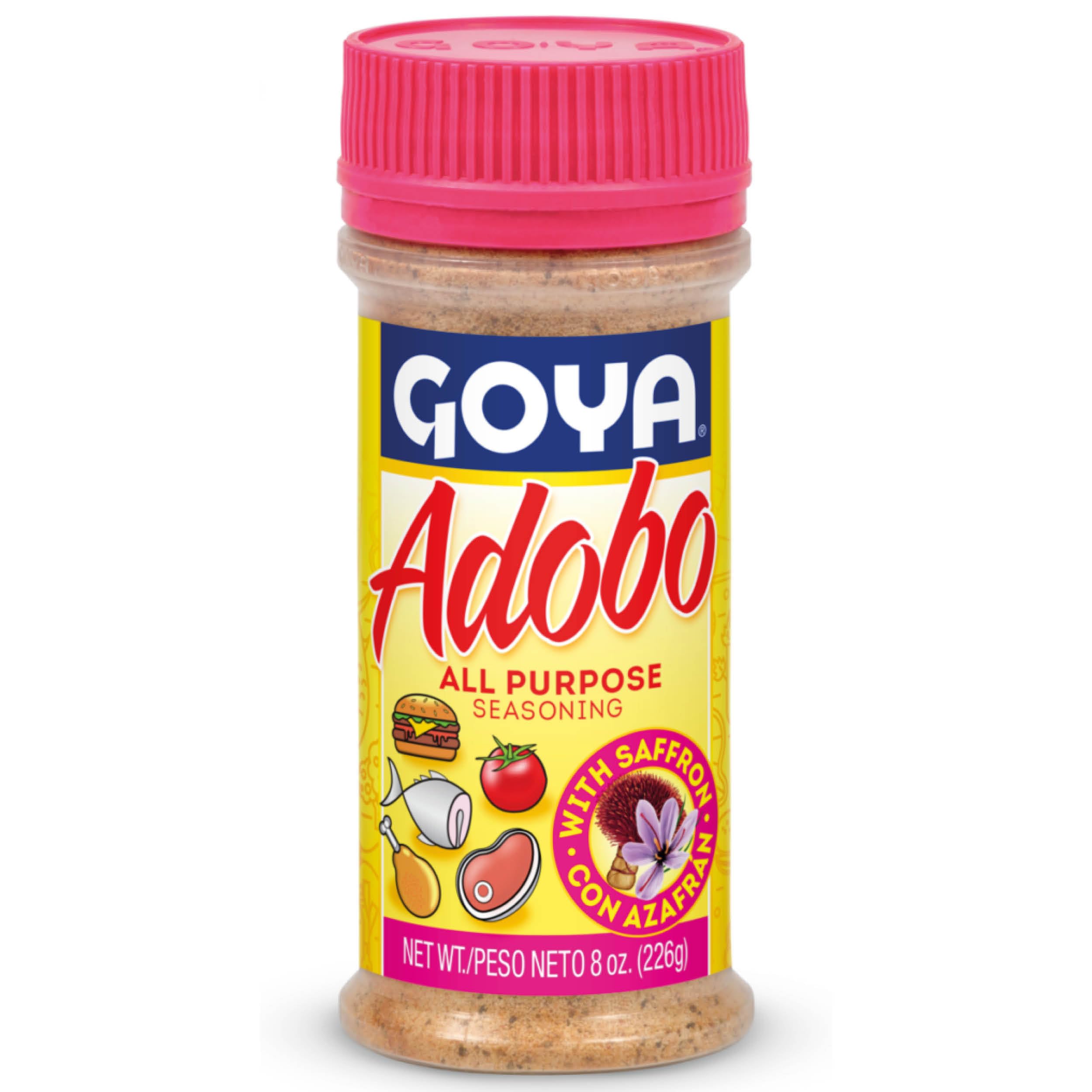 Adobo with Saffron All Purpose Seasoning, 16 oz – Savory Seasoning Powder Blend for Meats, Rice, Beans & Everyday Cooking