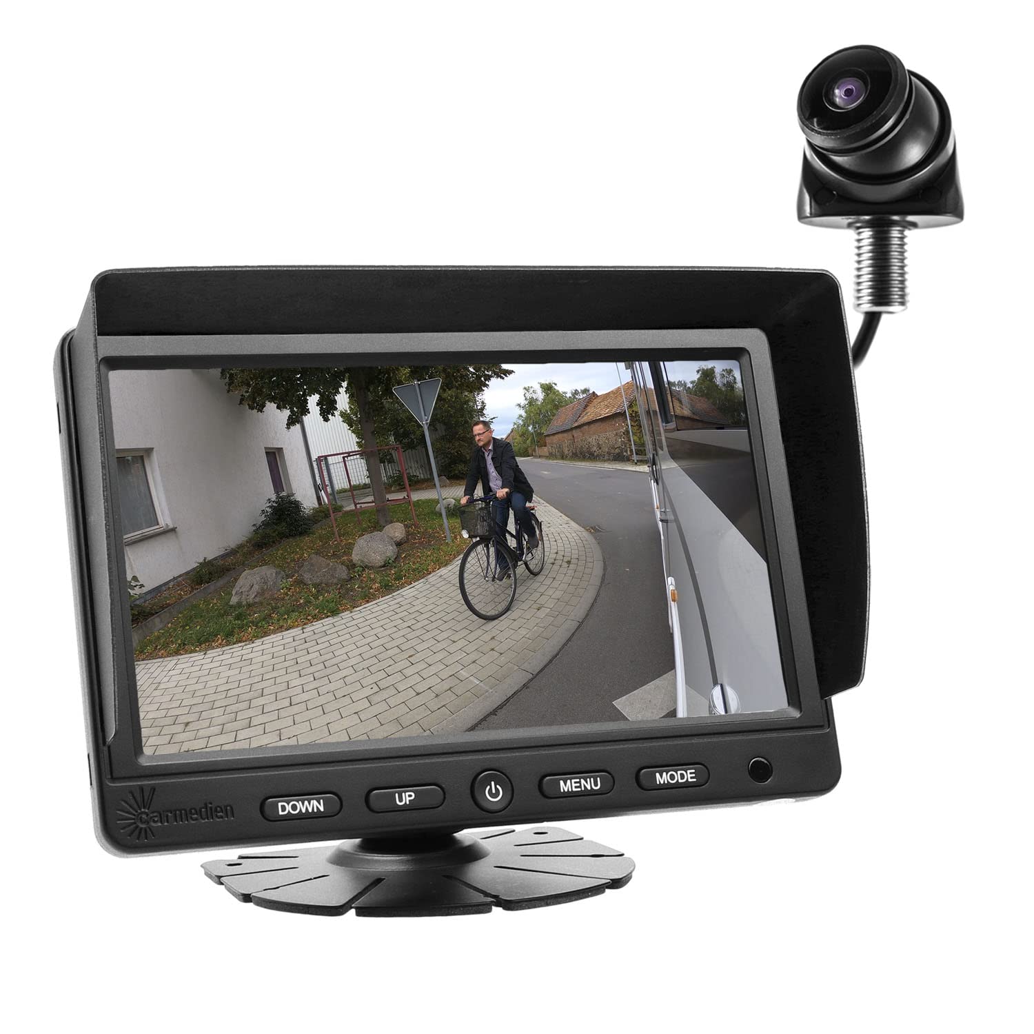 210° Toter Winkel Kamera System mit 7“ TFT Monitor für LKW Wohnmobil Transporter Bus 12V 24V IP69K