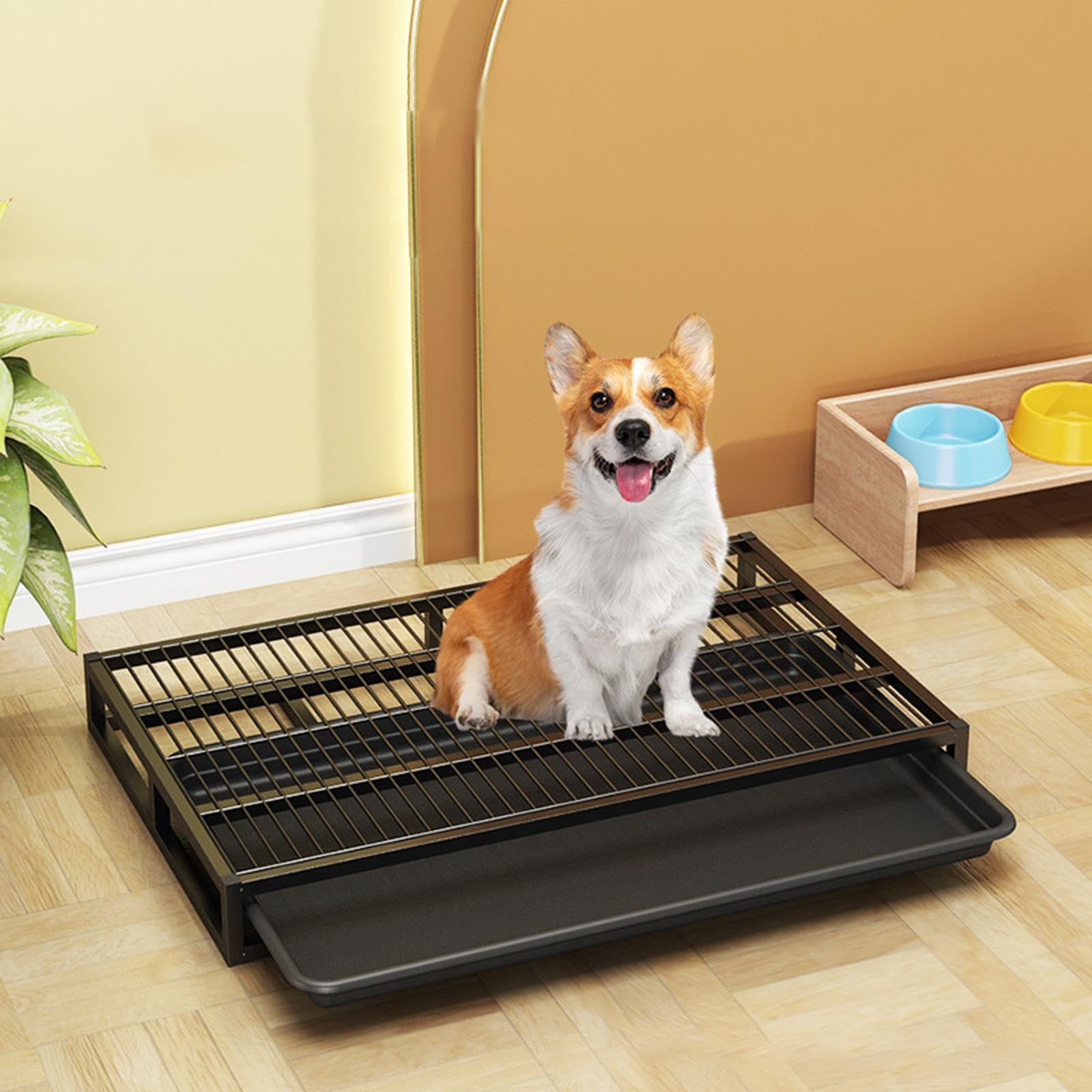 para Perros Bandeja Higiénica Bandeja de Entrenamiento para Cachorros Bandeja para Arena con Estructura Reforzada Adecuada para Perros Y Gatos