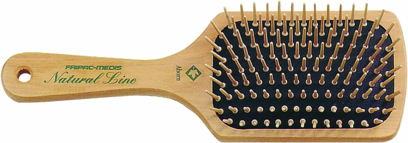 Fripac-Medis Natural Line Maple Paddle Brush with 9-Row