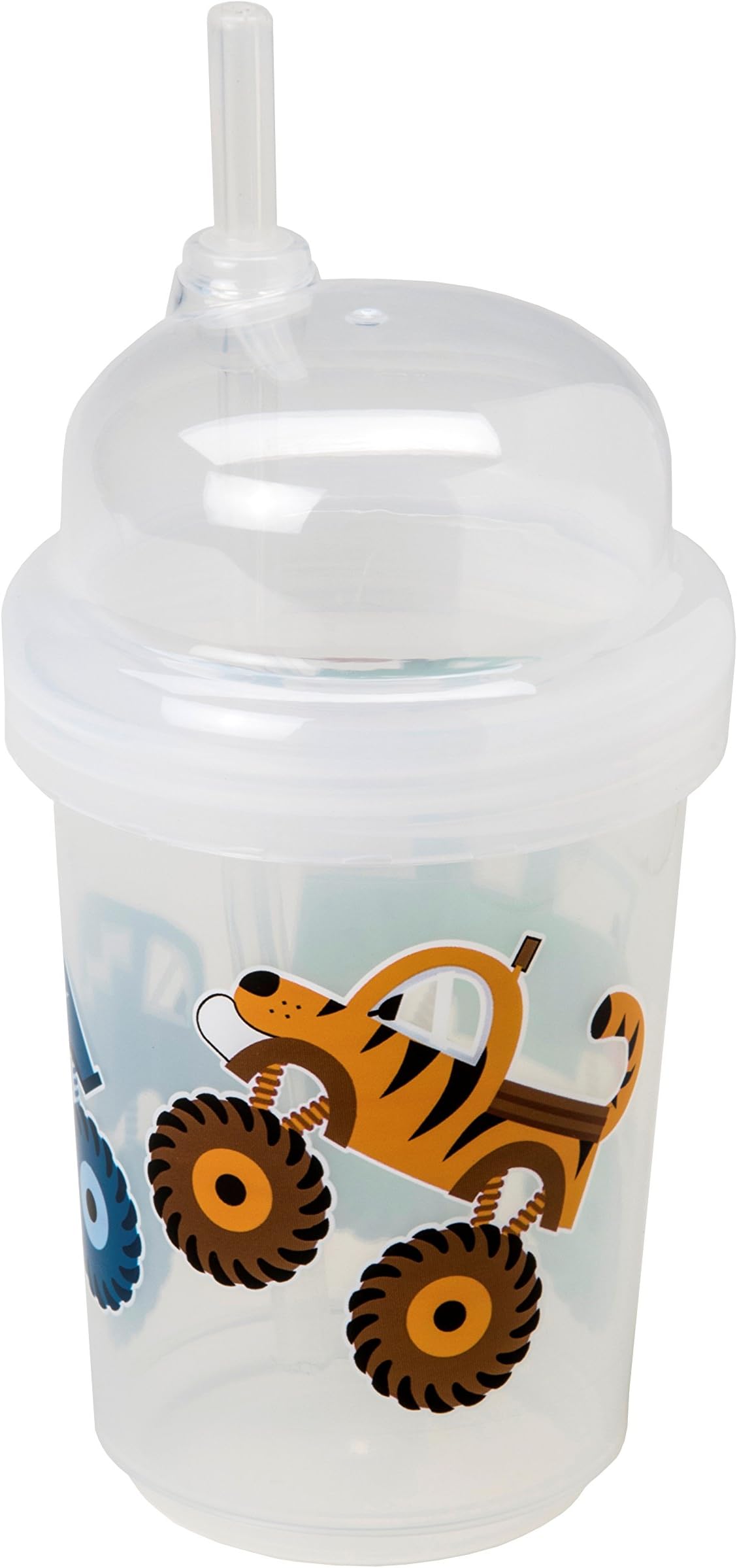 8 oz Zoomi Straw Sippy Cup, Monster Trucks Style