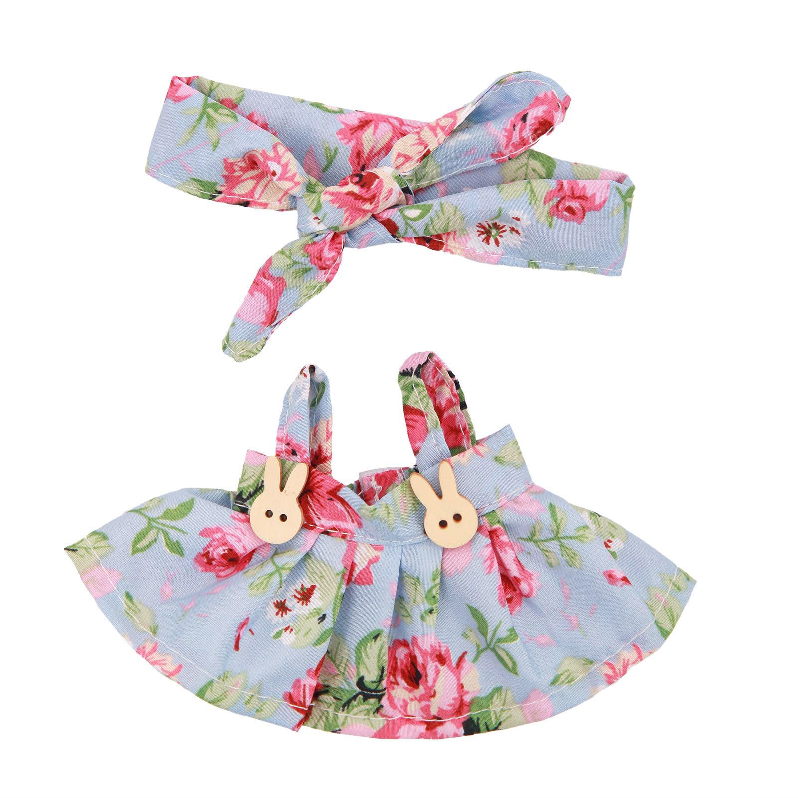 Kalttoy B Fashionable Doll Clothes For 17Cm Figure Dolls With Owknot Hairband And Skirt Suitable For Adult Kids Doll Display Clothes Set