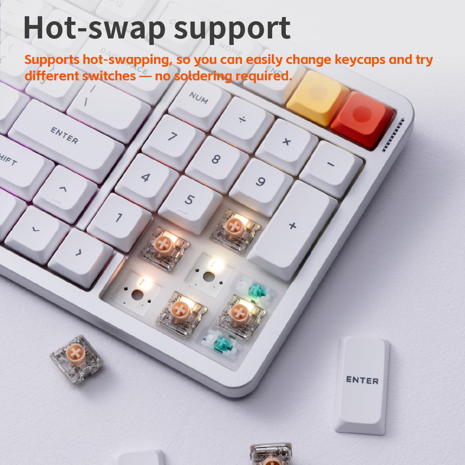 Nuphy Air100 V3 Teclado Mecânico, Switch Brown, Perfil Baixo, Cor