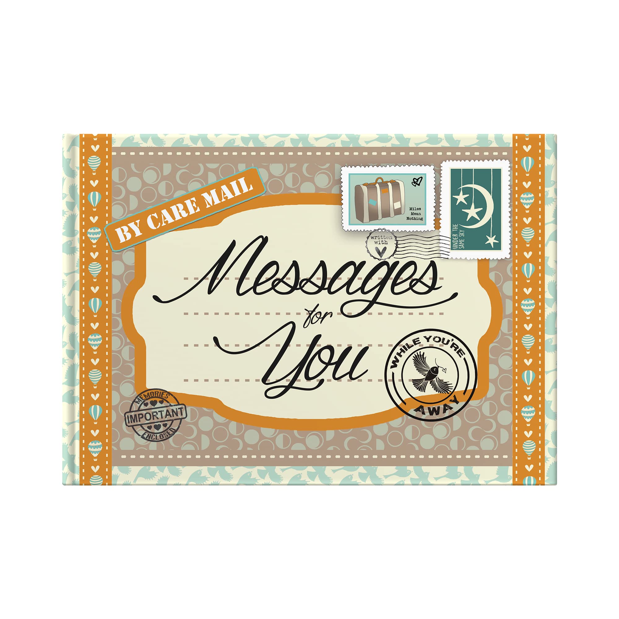 Messages for You, While You're Away: Keepsake Folder for Letters & More for Friends & Family