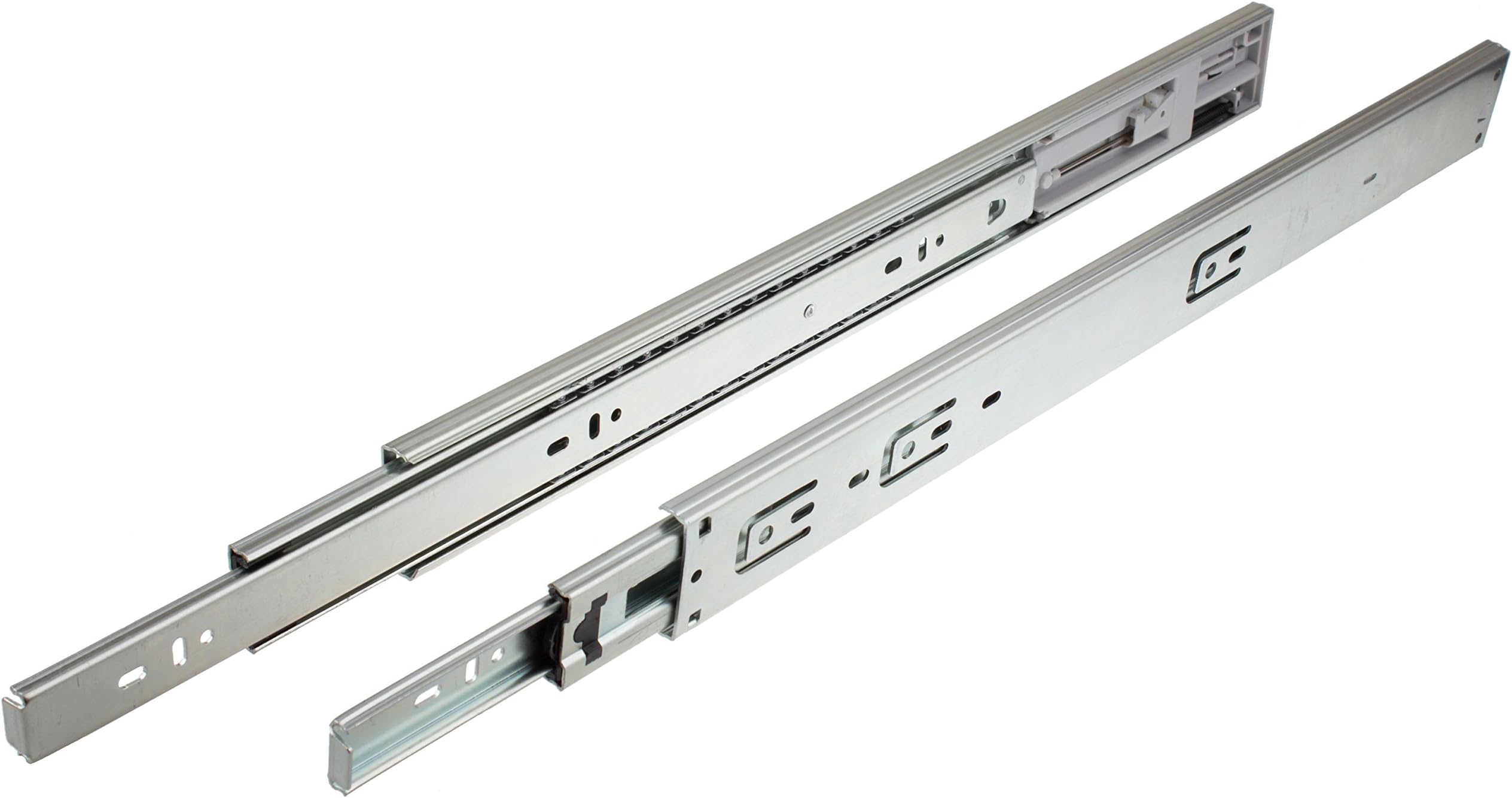 GlideRite Hardware 1475-ZC-10 14 inch 100 lb 10 Pack 14" Side Mount Soft Close Full Extension Drawer Slides, Silver