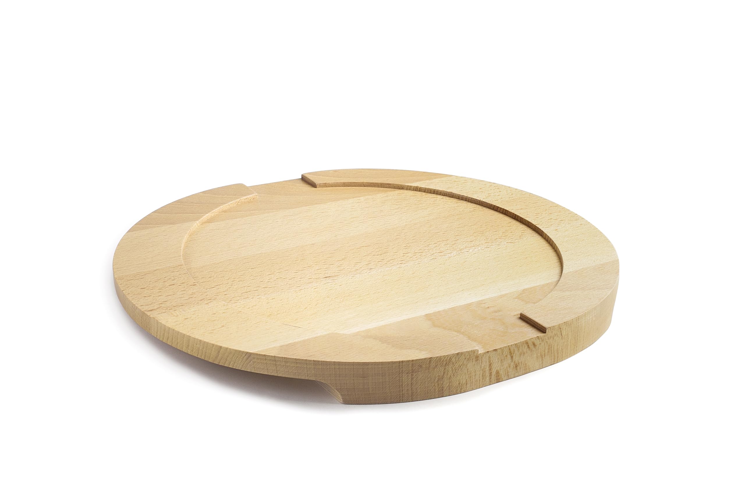 IBILI - Wooden Base for 26 cm cast Iron Plate, Beech Wood