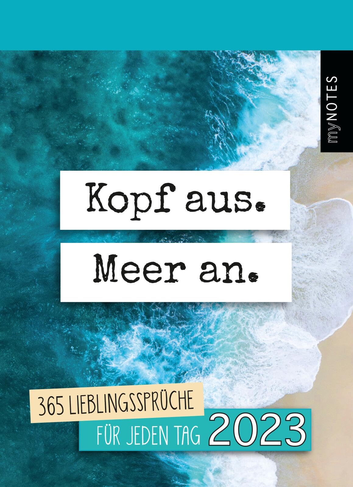 Display Tagesabreißkalender 2023: Mit 8 x 3 Ex. | Dekorative Abreißkalender für jeden Tag, zum Aufstellen oder Aufhängen