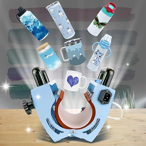 Miniatura 6 de Máquina de prensa de calor para vasos MAIKESUB 110V Prensa de vasos para vasos de sublimación de 20-30OZ, frascos de vidrio rectos y delgados de