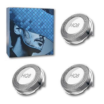 3 Pcs HQ8 Replacement Heads Compatible with Philips Norelco Shaver Blades