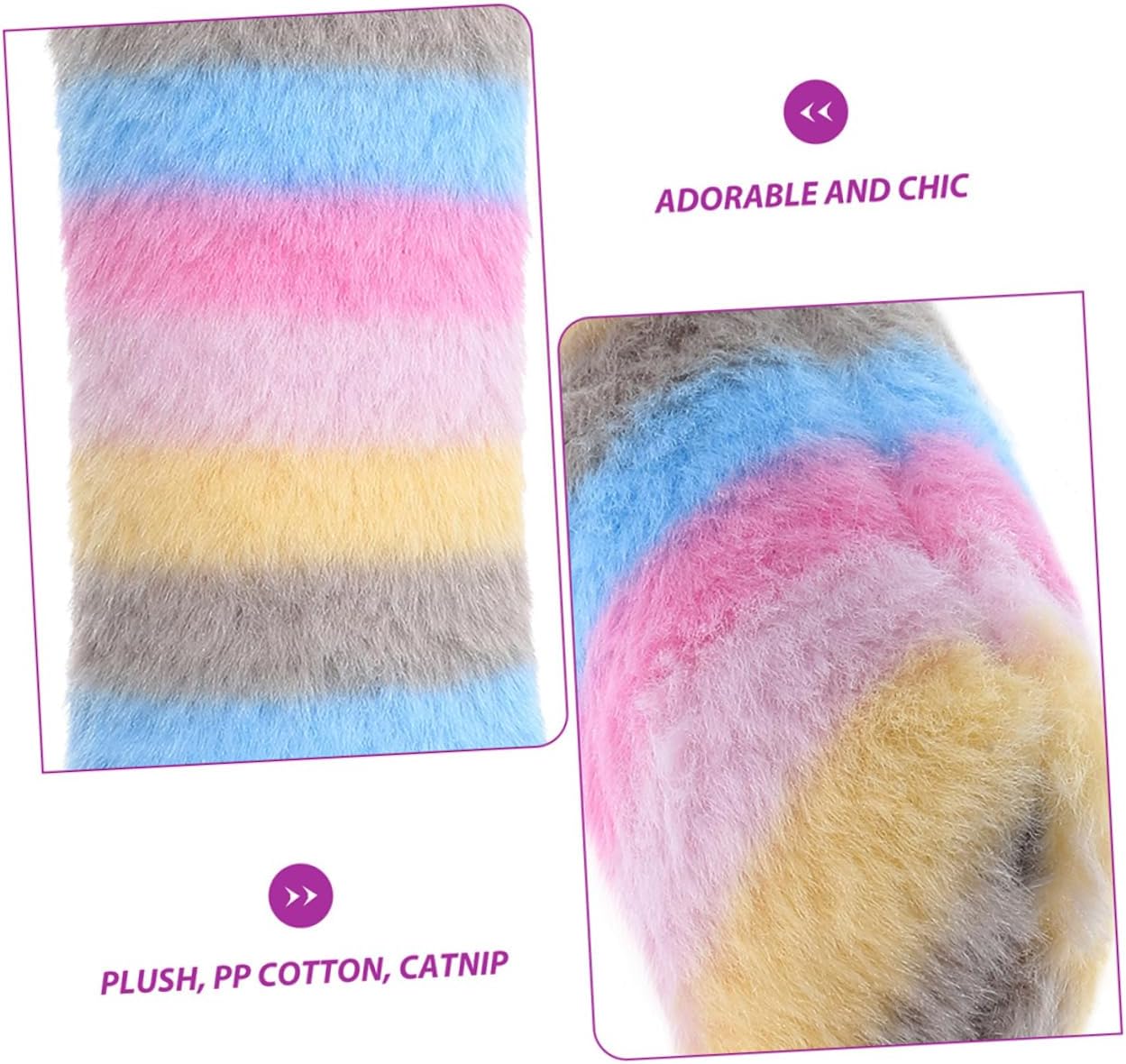 SUPVOX 2pcs Cat Plush Pillow Toy Interactive Catnip Cat Toys for Indoor Soft Teething Chew for Kittens Engaging Plaything for Healthy Fun and Exercise
