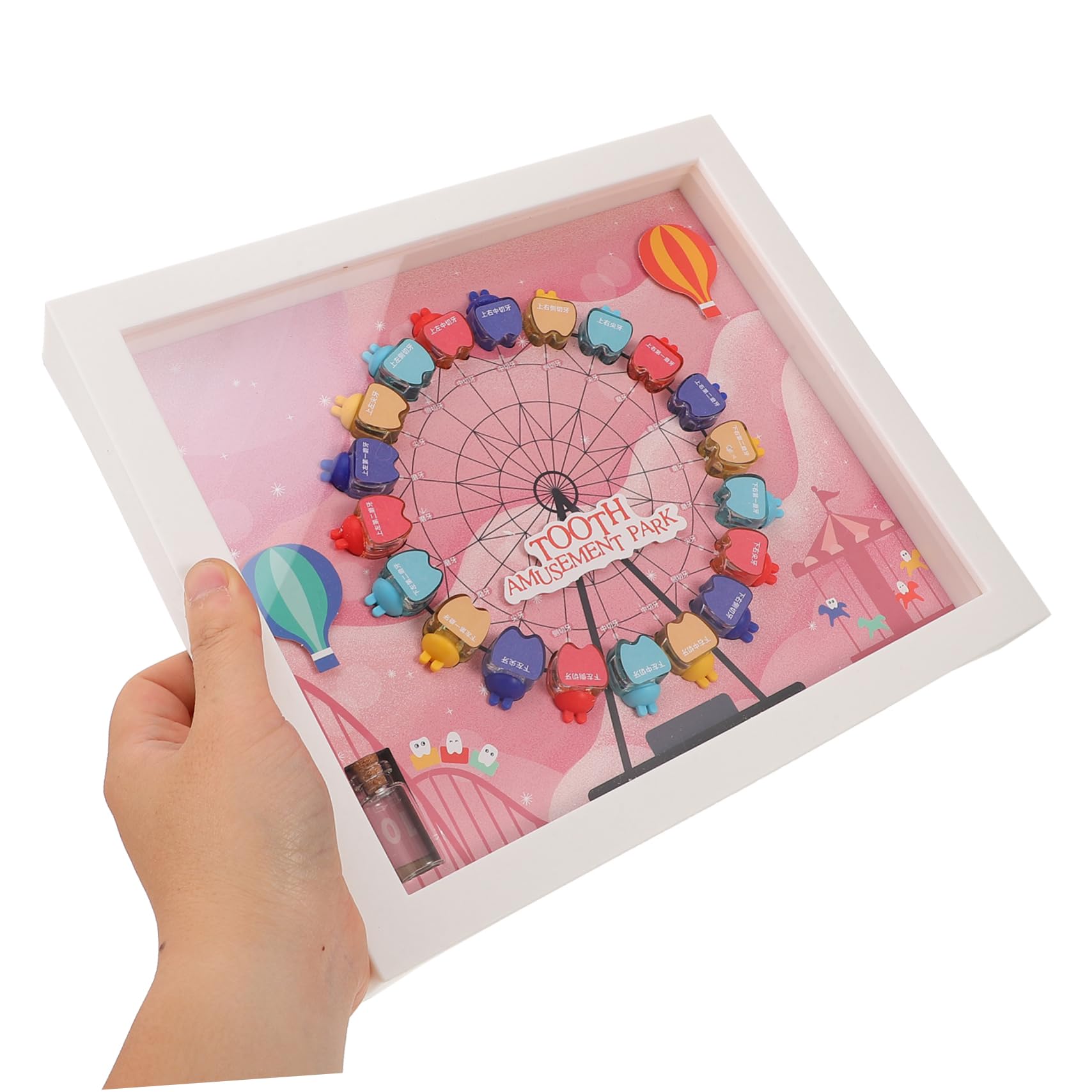 Vaguelly Contenedor de Almacenamiento de de Dibujos Animados Caja de Recuerdo de para Niños Soporte para de Bebé Organizador de para Niños Y Niñas Caja para El Primer Diente