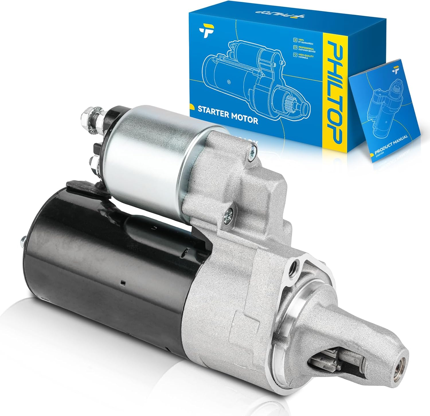 PHILTOP Automotive Starter Compatible with E350, ML350, C300, E320, C240, C230, Crossfire, CLK350, CLK320, C280, C320, ML320, SLK350, C350, R350, SLK320, SLK280 17852N 12V 1.4KW 10-Teeth CW