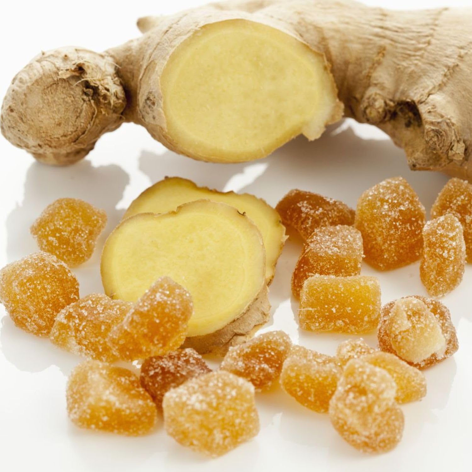 Jengibre deshidratado naturalmente (confitado con fructosa) 1kg