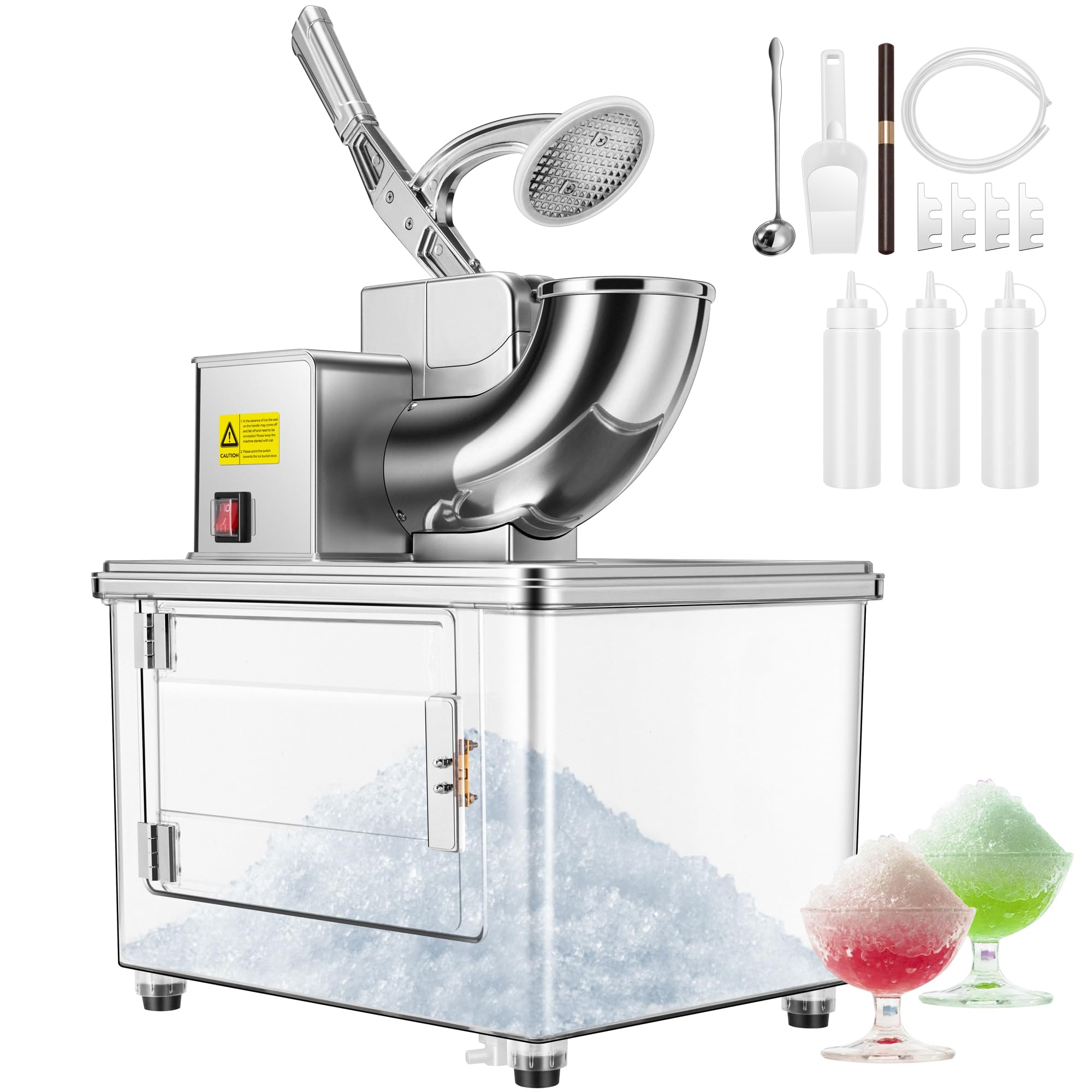 Amazon.com: VIVOHOME Commercial Ice Crusher Shaver with Four