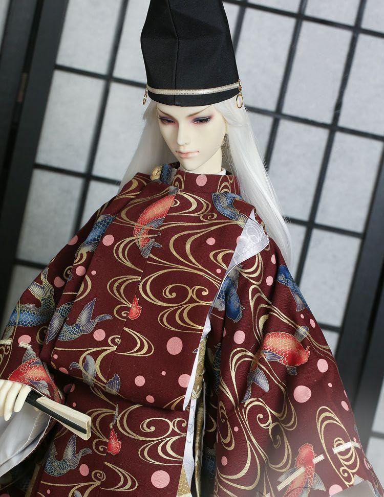 WY69 BJD　ドール衣装　狩衣 指貫　人形服　5点セット ハンドメイド Amazon.co.jp: WY69 BJD ドール衣装 狩衣 指貫 人形服 5点セット