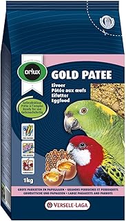 Orlux Gold Patee Großsittiche und Papageien | 1 kg | Mit natürlichem Honig angefeuchtet | Mit Hagebutte, Ebereschenbeeren und Rosinen | Gammarus als Quelle tierischen Eiweißes product image