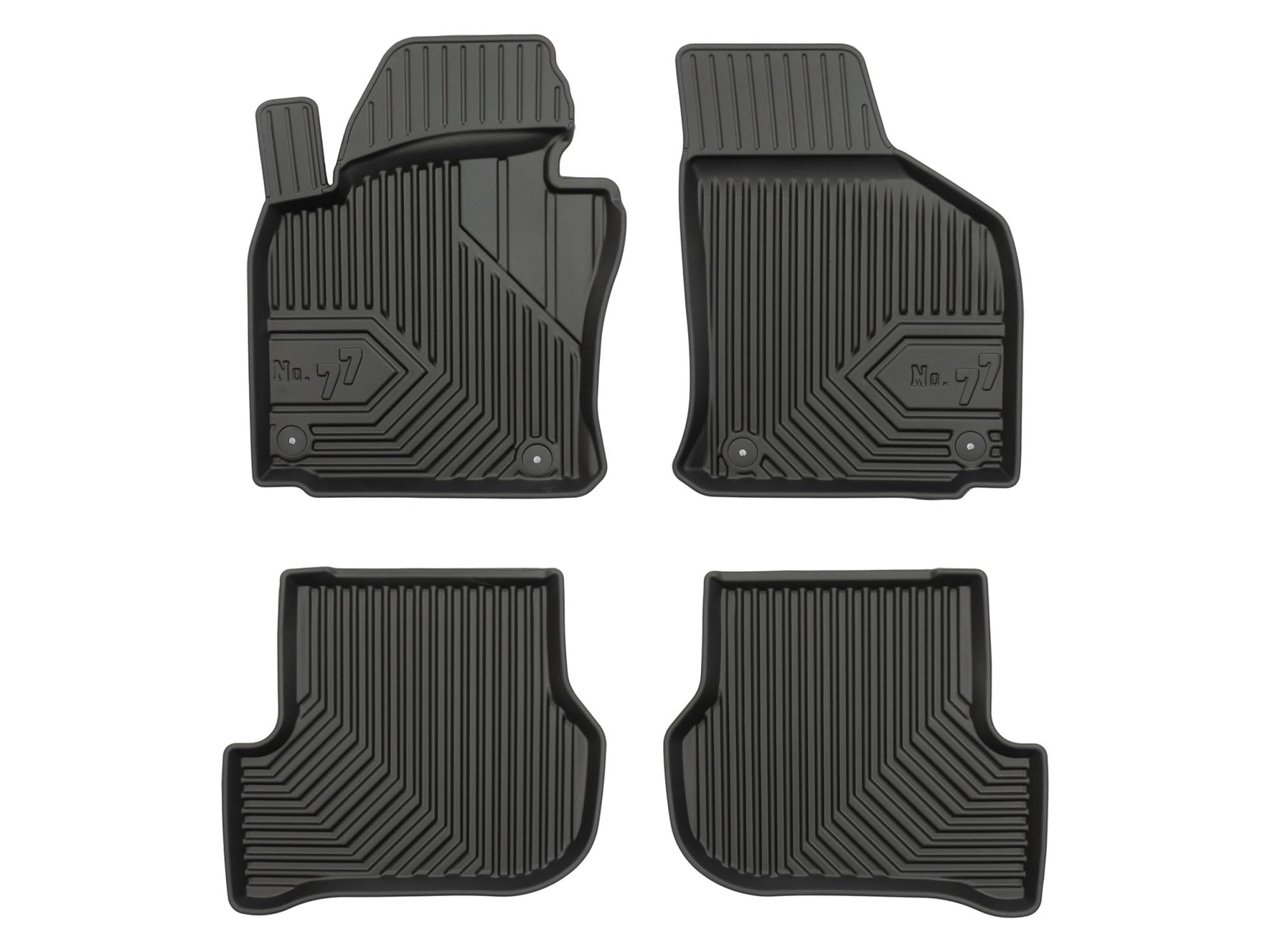Dywaniki 3D TPE kompatybilne z Volkswagen Golf VI, komplet, NO77