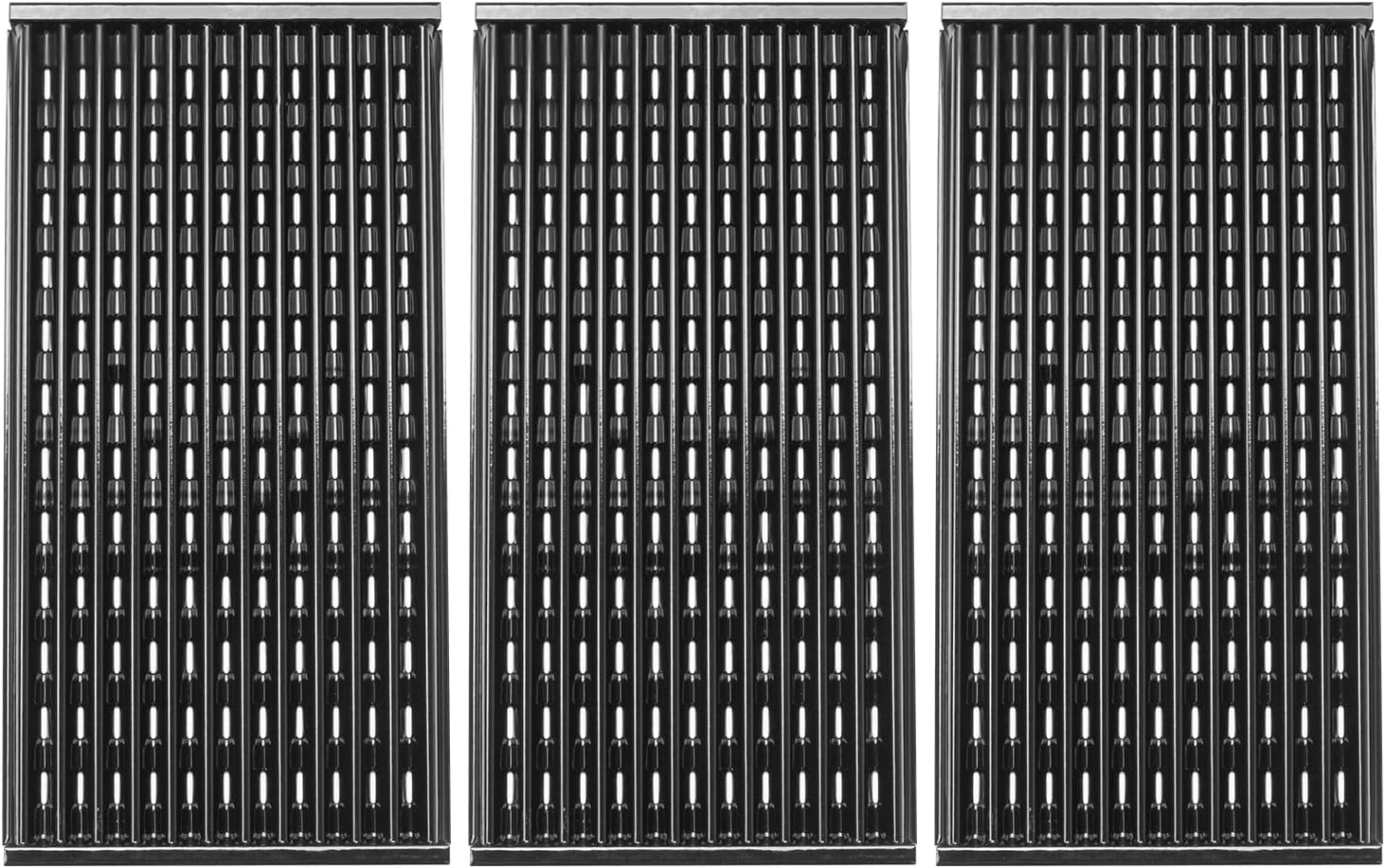 17 Inch Infrared Grill Grates for Charbroil Performance Tru Infrared 3 Burner 463370719 463371116 463280019 463371716 463633316 G460-0500-W1, Stamped Porcelain Emitter Plate,3 PCS Grid Part