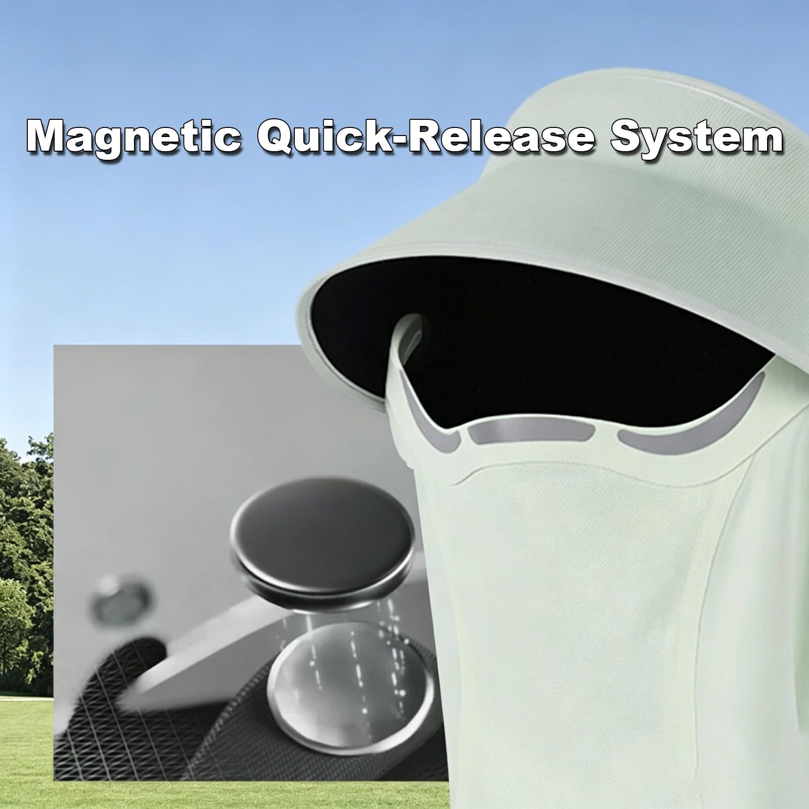 Chapeau de Soleil D'extérieur Élégant (UPF 50+) — Séchage Rapide, Respirant, Protection du Visage et du Cou, Conception Pliable