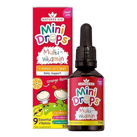Natures Aid Sugar-free Multi-Vitamin and Minerals Drops for Infants and Children (50 ml)