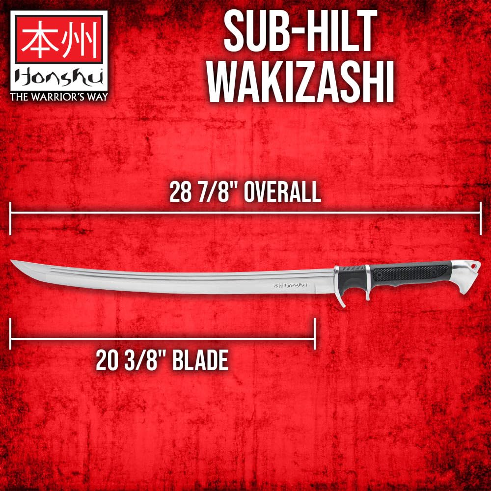 Amazon.com : HONSHU Sub-Hilt Wakizashi Sword and Sheath | 1060