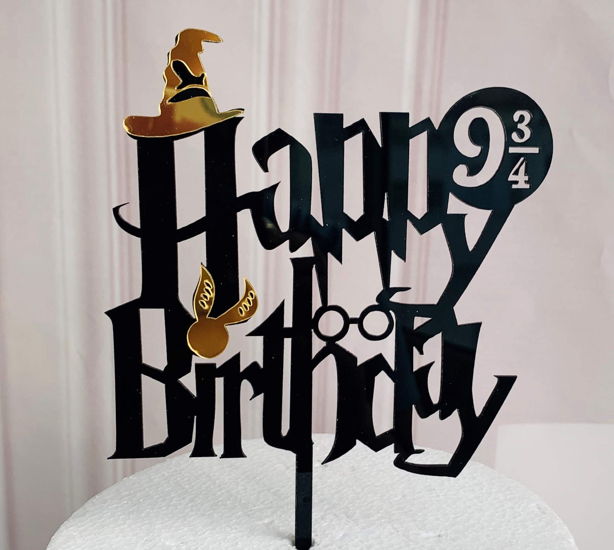 Wizard School Theme Cake Toppers Wizard Birthday Decorations Wizard Party Supplies (Option 9)