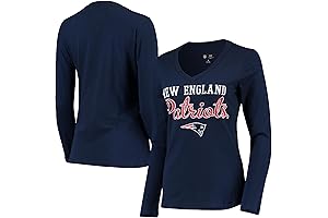 G-III Sports Women's NFL Post Season Long Sleeve V-Neck T-Shirt: Comfort and...