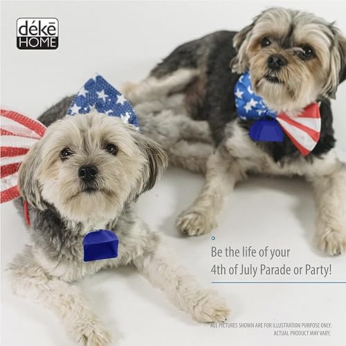 Miniatura 8 de Paquete de 12, mini campana de vaca de metal de 3 pulgadas con mango. Cencerro pequeño. Para eventos de juegos de fútbol, campanas de instrumentos