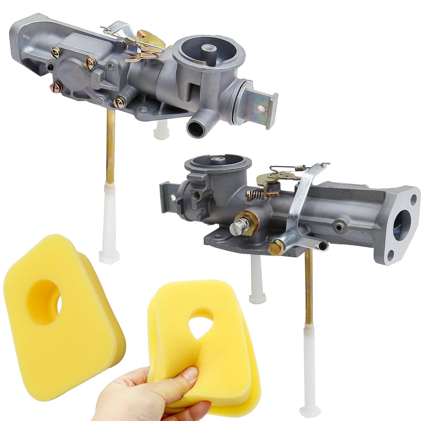 SYOWADA 299437 - Carburador de repuesto para motor pequeño B&S 135200 130200 100200 de 4 ciclos, kit de carburador 297599 de repuesto para Bs 130201 130202 130203 130205 130206 130206 07 13 0231