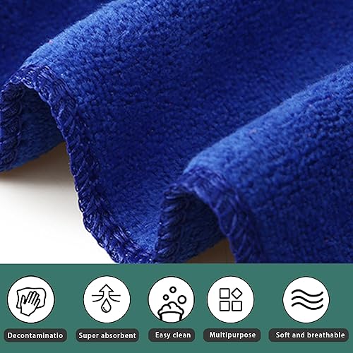 Miniatura 9 de BEWDIO Paquete de 10 paños de microfibra con forma de corazón para lavar la cara, toallas de limpieza altamente absorbentes, trapos de microfibra