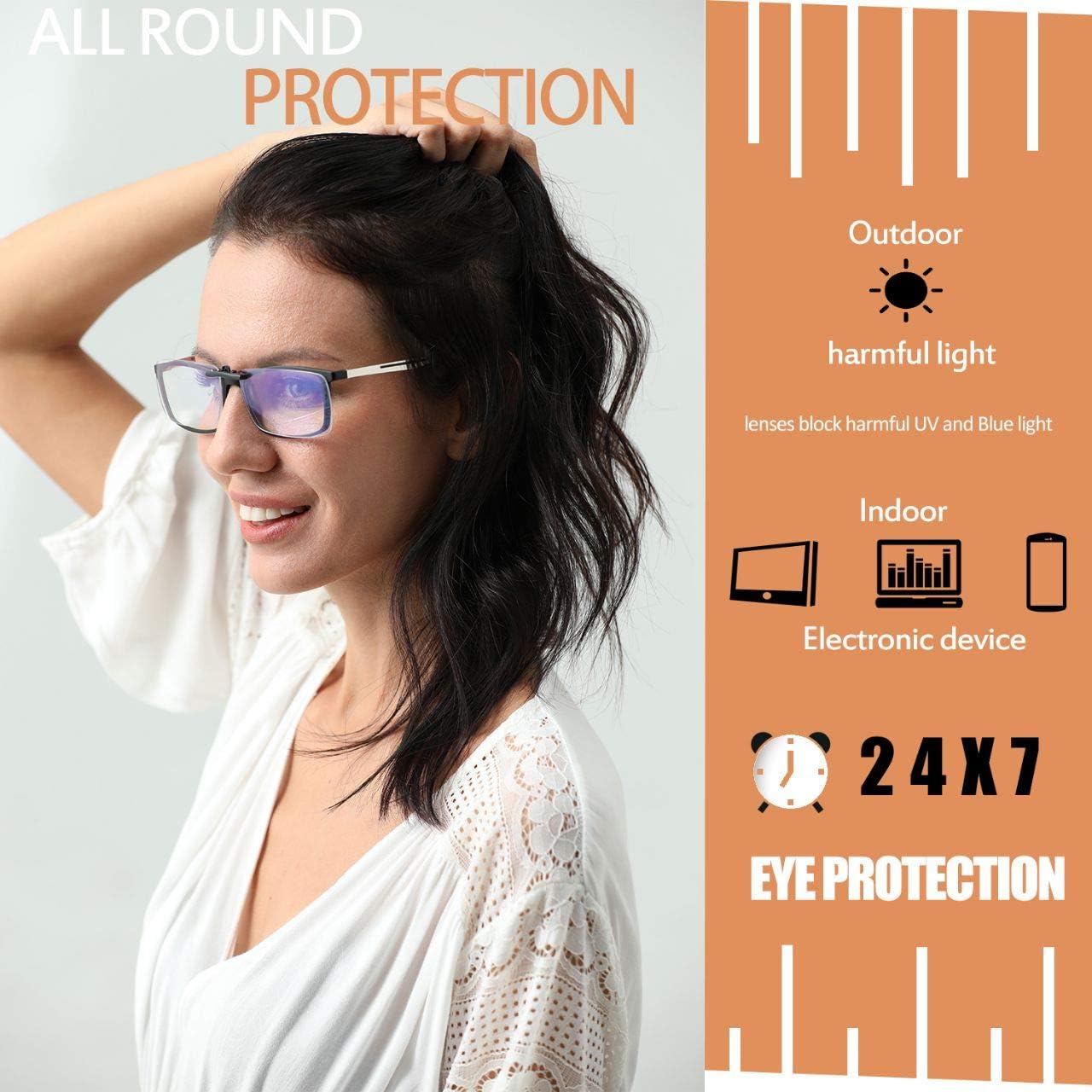 Transform Your Vision: FONHCOO Clip-On Blue Light Blocking Glasses Review