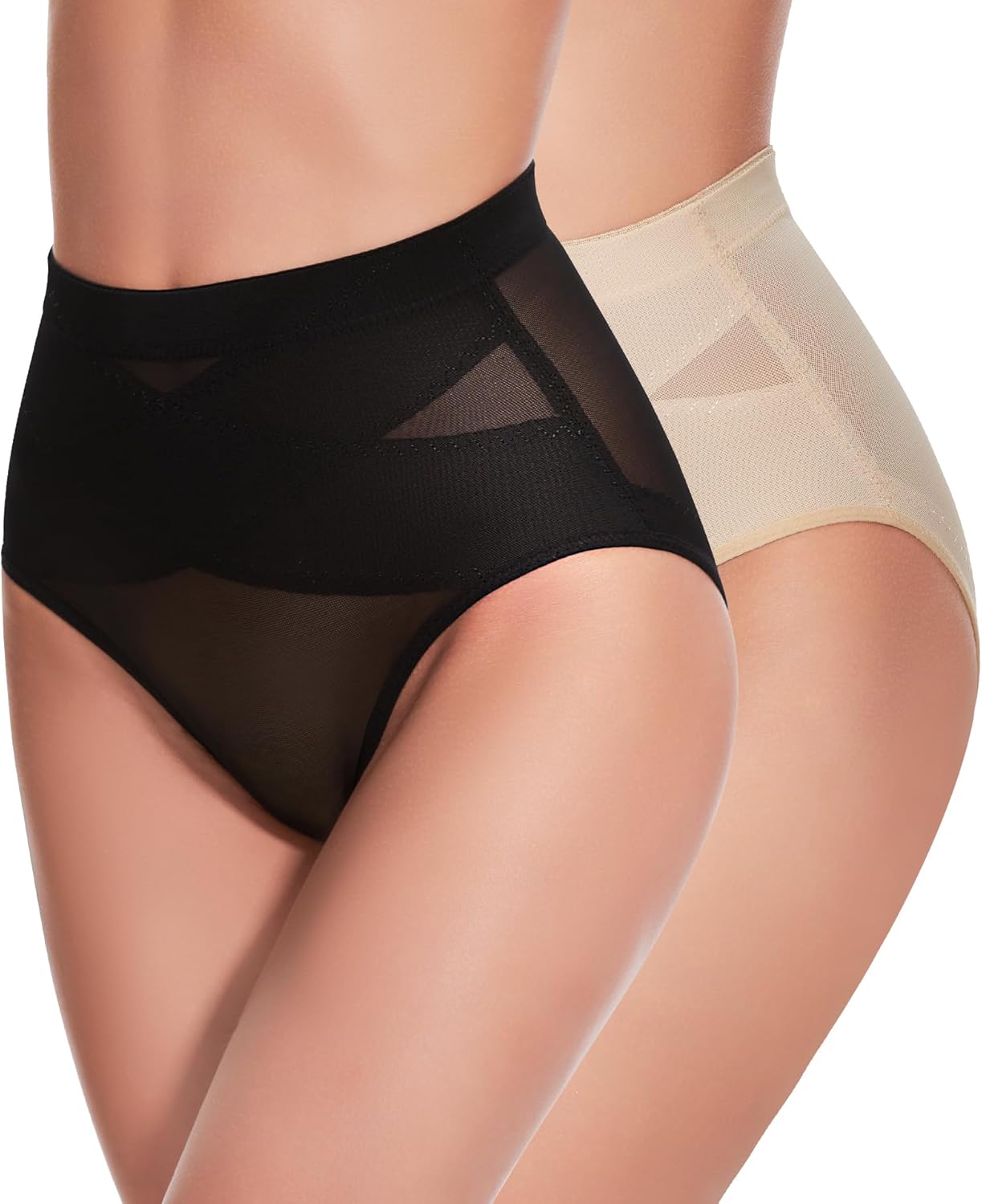 GYDEK Shapewear Tummy Control Panties - Body Shaping Briefs Compression Underwear Low Rise Girdle Panty Shapewear for Women