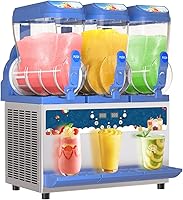 Vista 9 de Máquina comercial de granizado - 1000 W 30L Tanques Slush Maker Machine 304 Acero inoxidable Comercial Margarita Máquinas Enfriamiento eficiente