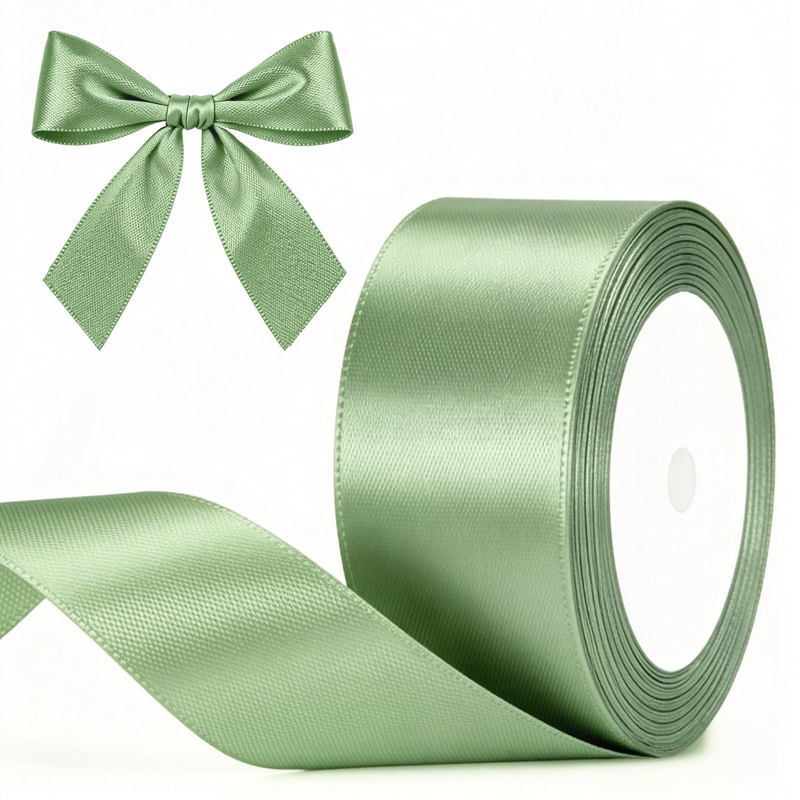 G2PLUS Baby Pink Satin Ribbons 10mm: Thick Fabric Gift Wrap Ribbons for Crafting, Party Decoration, 22m — view 44
