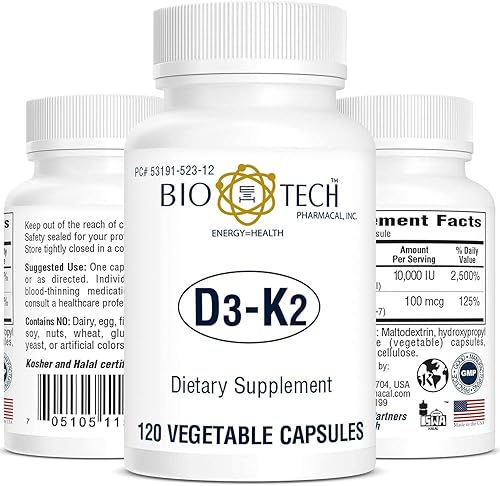 Miniatura 1 de Bio-Tech D3-K2 120 Vegcaps